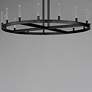 4_Maxim Ovation 47" Wide Black 15-Light Modern LED Ring Chandelier more views