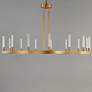4_Maxim Ovation 47" Wide Gold 15-Light LED Wagon Wheel Ring Chandelier more views