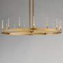 6_Maxim Ovation 47" Wide Gold 15-Light LED Wagon Wheel Ring Chandelier more views