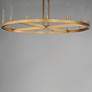 7_Maxim Ovation 47" Wide Gold 15-Light LED Wagon Wheel Ring Chandelier more views