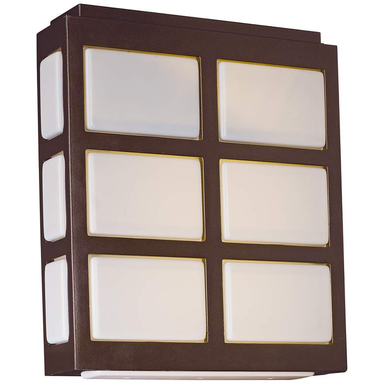 Image 1 Maxim Packs 10 1/4 inchH Metallic Bronze LED Outdoor Wall Light
