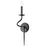 Maxim Padrona 19" High Black Oxide Candle Wall Sconce