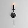 Thumbnail4 of Maxim Padrona 19" High Black Oxide Candle Wall Sconce more views