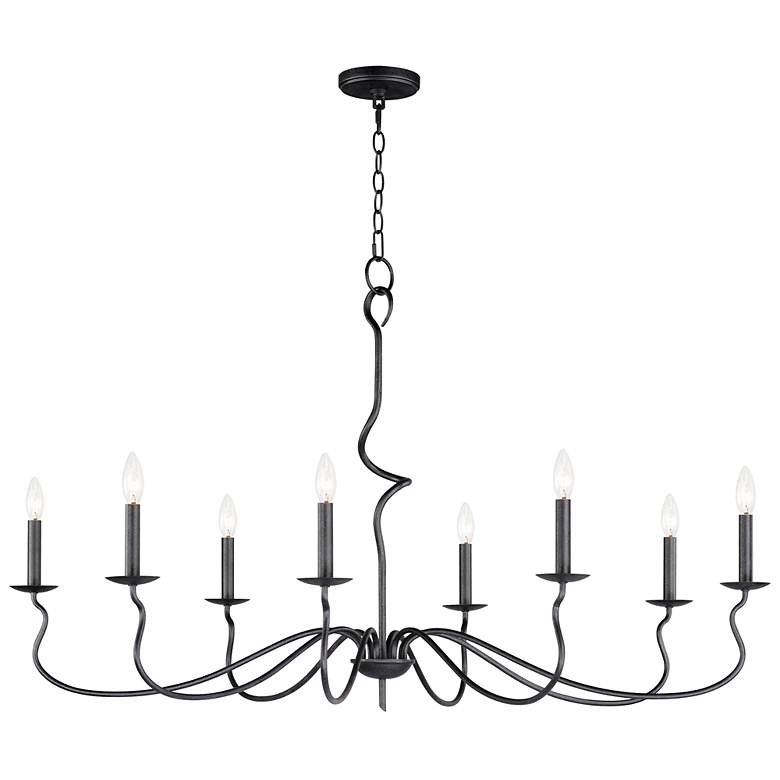 Image 2 Maxim Padrona 48 1/2" Wide Black Oxide 8-Light Chandelier