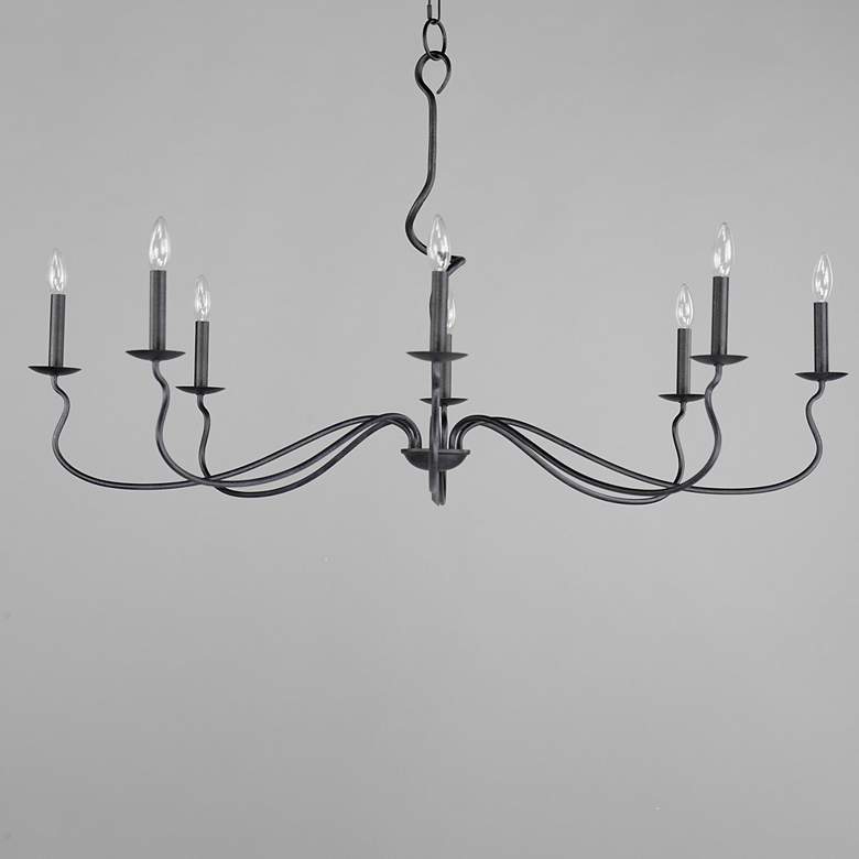 Image 3 Maxim Padrona 48 1/2" Wide Black Oxide 8-Light Chandelier more views