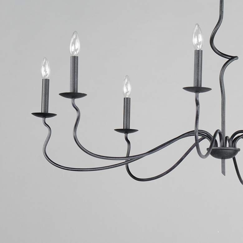 Image 4 Maxim Padrona 48 1/2" Wide Black Oxide 8-Light Chandelier more views