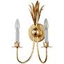 4_Maxim Paloma 15 3/4" High Gold Leaf 2-Light Wall Sconce more views