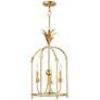 Thumbnail1 of Maxim Paloma 15" Wide Gold Leaf 3-Light Pendant