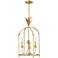 Maxim Paloma 15" Wide Gold Leaf 3-Light Pendant