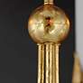 3_Maxim Paloma 16" Wide Gold Leaf 3-Light Chandelier more views