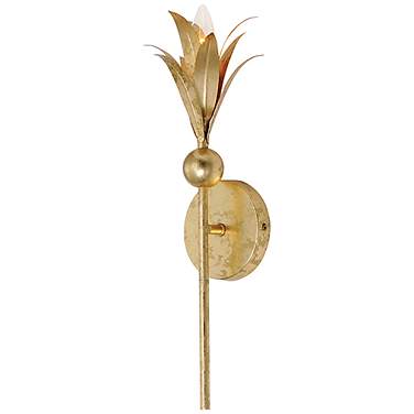 Maxim Paloma 18 3/4" High Gold Leaf Wall Sconce