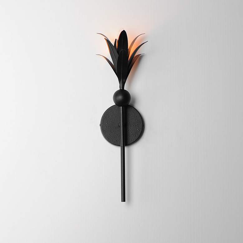 Image 1 Maxim Paloma 18 3/4" High Anthracite Wall Sconce