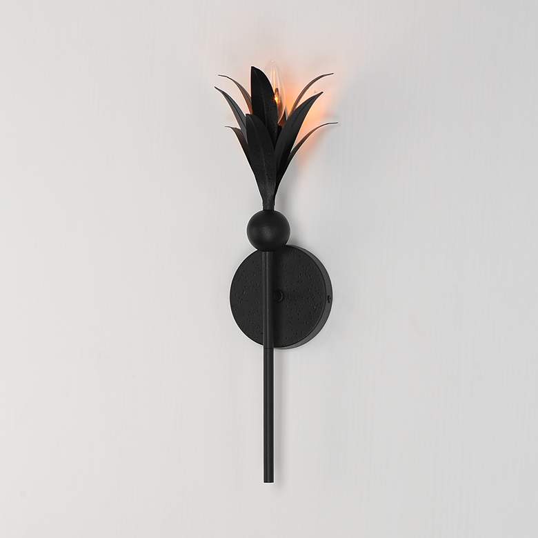 Image 4 Maxim Paloma 18 3/4" High Anthracite Wall Sconce more views