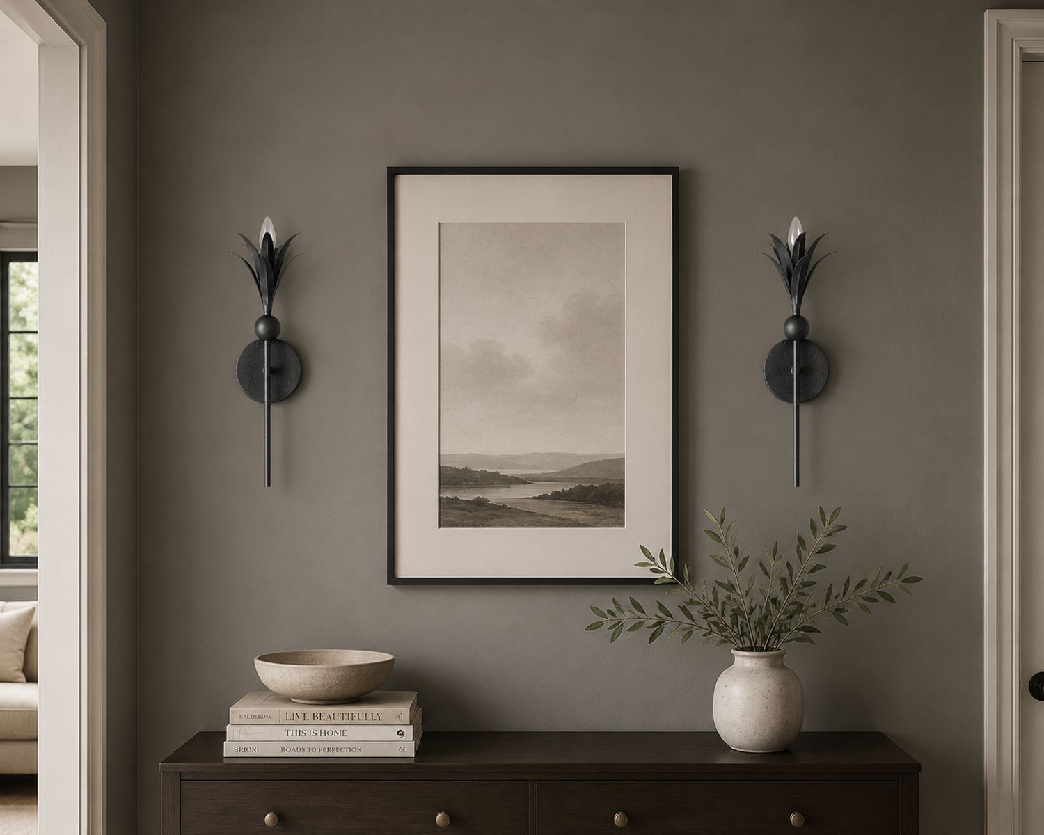 Image 6 Maxim Paloma 18 3/4" High Anthracite Wall Sconce more views