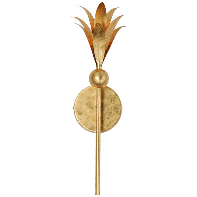 Image 2 Maxim Paloma 18 3/4" High Gold Leaf Wall Sconce more views