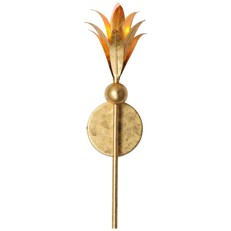Image 3 Maxim Paloma 18 3/4" High Gold Leaf Wall Sconce more views