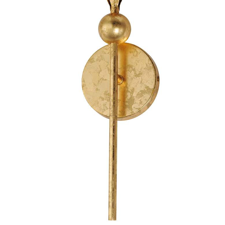 Image 5 Maxim Paloma 18 3/4" High Gold Leaf Wall Sconce more views