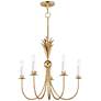 Maxim Paloma 26" Wide 5-Light Traditional Candelabra Gold Chandelier