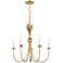 Maxim Paloma 26" Wide 5-Light Traditional Candelabra Gold Chandelier
