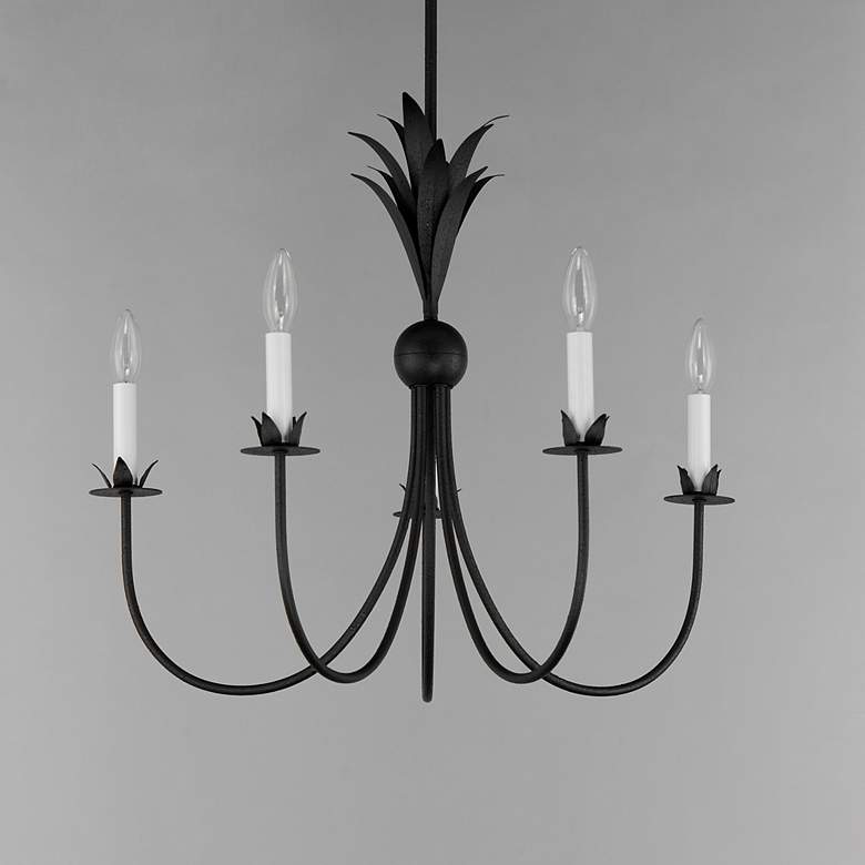 Image 4 Maxim Paloma 26" Wide Anthracite 5-Light Chandelier more views