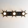 3_Maxim Paloma 31 3/4" Wide Anthracite 3-Light Sconce more views