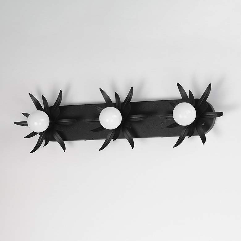 Image 4 Maxim Paloma 31 3/4" Wide Anthracite 3-Light Sconce more views