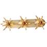 1_Maxim Paloma 31 3/4" Wide Gold Leaf 3-Light Bath Light