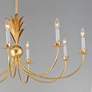 3_Maxim Paloma 36" Wide 8-Light Gold Leaf Candelabra Chandelier more views