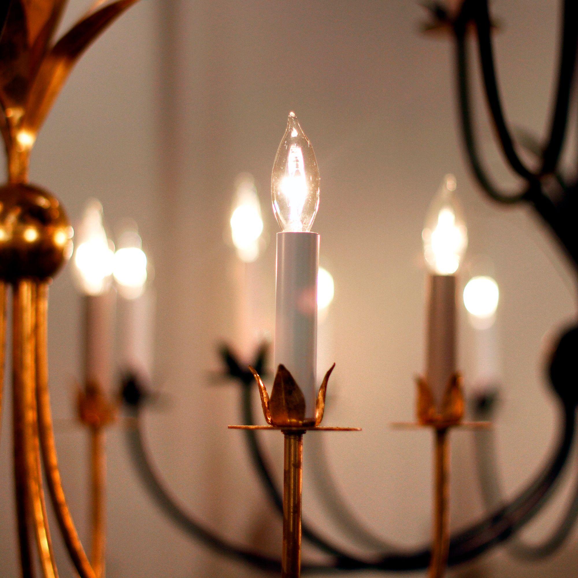 Image 7 Maxim Paloma 36" Wide 8-Light Gold Leaf Candelabra Chandelier more views