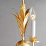 6_Maxim Paloma 36" Wide Gold Leaf 9-Light Candelabra Chandelier more views