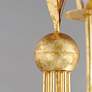 7_Maxim Paloma 36" Wide Gold Leaf 9-Light Candelabra Chandelier more views