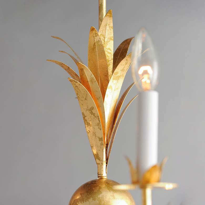 Image 6 Maxim Paloma 36" Wide Gold Leaf 9-Light Chandelier more views