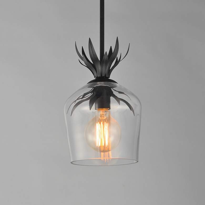 Image 2 Maxim Paloma 7 3/4" Wide Anthracite Single Pendant more views