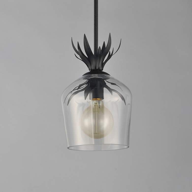 Image 3 Maxim Paloma 7 3/4" Wide Anthracite Single Pendant more views