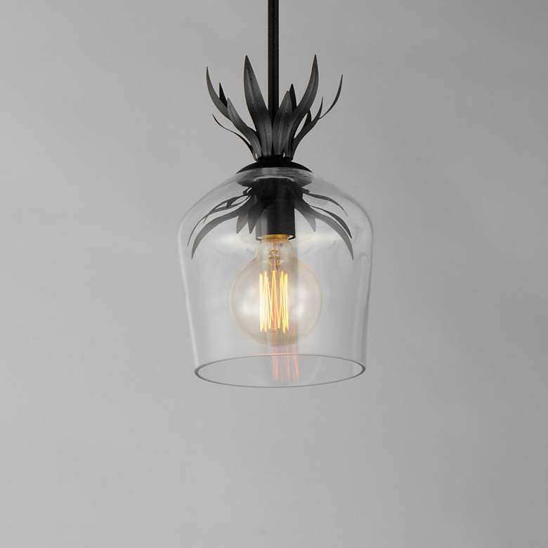 Image 4 Maxim Paloma 7 3/4" Wide Anthracite Single Pendant more views