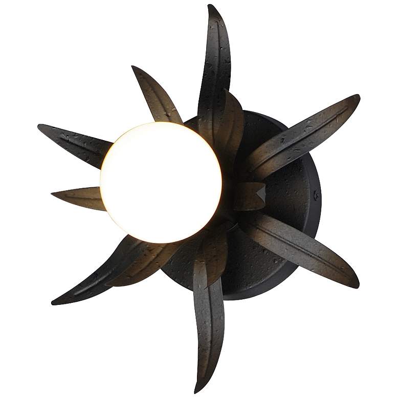 Image 1 Maxim Paloma 8 3/4" High Anthracite 1-Light Sconce