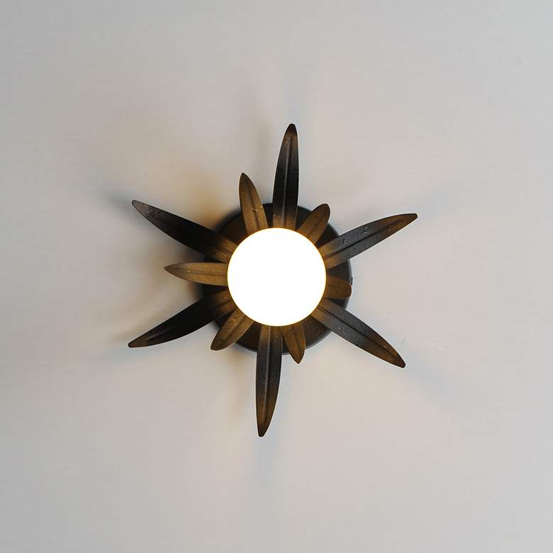 Image 3 Maxim Paloma 8 3/4" High Anthracite 1-Light Sconce more views