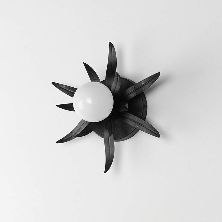 Image 4 Maxim Paloma 8 3/4" High Anthracite 1-Light Sconce more views