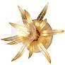 1_Maxim Paloma 8 3/4" High Gold Leaf 1-Light Sconce