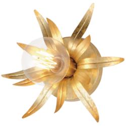 Maxim Paloma 8 3/4" High Gold Leaf 1-Light Sconce