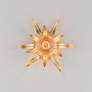 3_Maxim Paloma 8 3/4" High Gold Leaf 1-Light Sconce more views