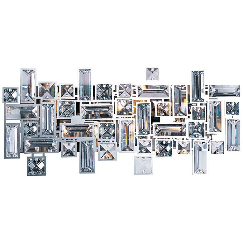 Image 1 Maxim Paradigm 17 3/4" Wide Abstract Crystal Bath Light