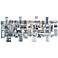 Maxim Paradigm 17 3/4" Wide Abstract Crystal Bath Light
