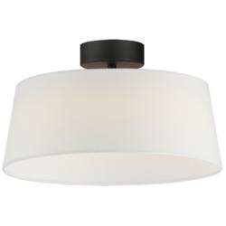 Maxim Paramount 16" Wide Matte Black LED Ceiling Light