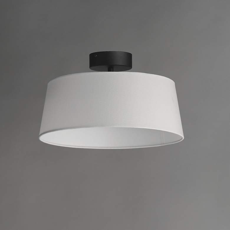 Image 2 Maxim Paramount 16" Wide Matte Black LED Ceiling Light more views