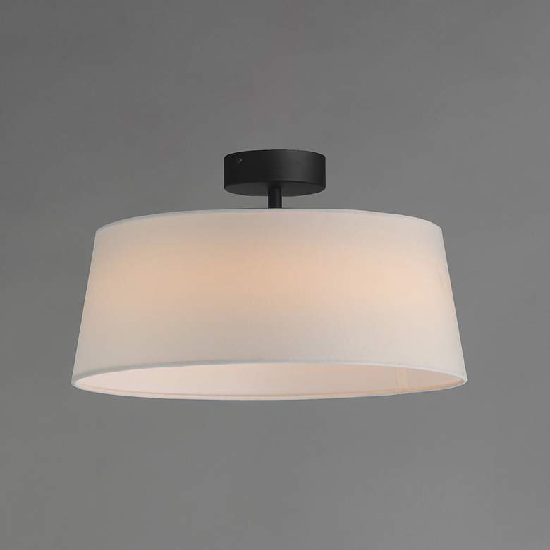 Image 3 Maxim Paramount 16" Wide Matte Black LED Ceiling Light more views