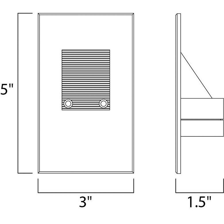 Image 3 Maxim Path 3" Wide Bronze LED Outdoor Step Light more views