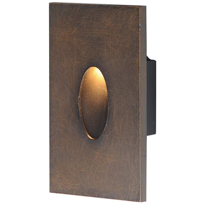 Image 1 Maxim Path 3" Wide Antique Bronze Pin Hole Step Light - 3CCT