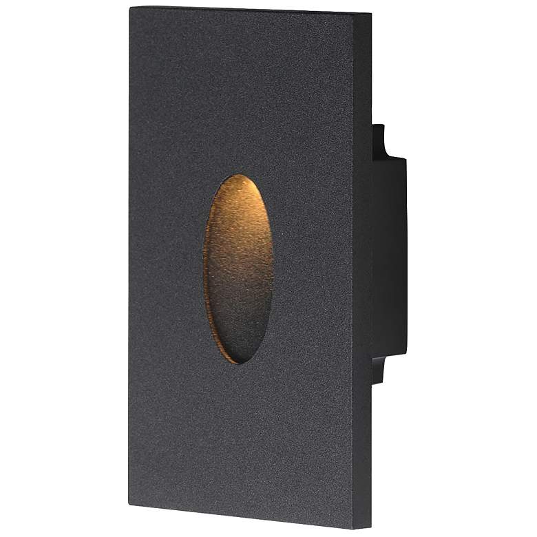 Image 1 Maxim Path 3" Wide Black Pin Hole Step Light - 3CCT