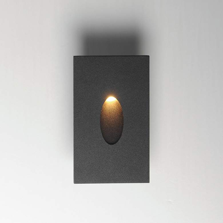 Image 3 Maxim Path 3" Wide Black Pin Hole Step Light - 3CCT more views